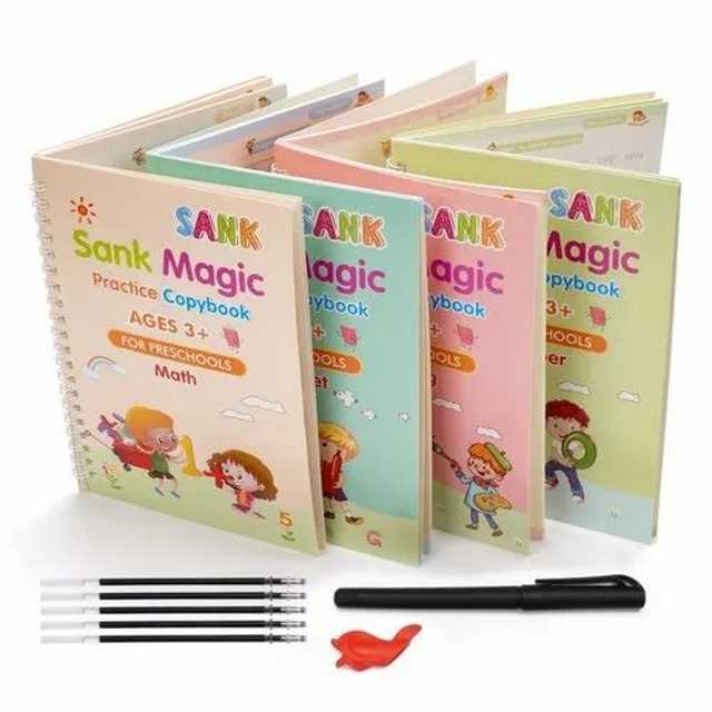 Magic Practice Copybook (4 Book + 10 Refill) (A-127) - Kreeam India