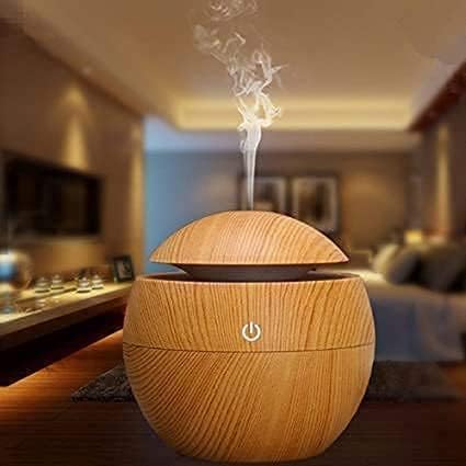 USM Portable Mini Wooden Air Humidifier for Home | Air Diffuser Mist Sprayer (Wooden)