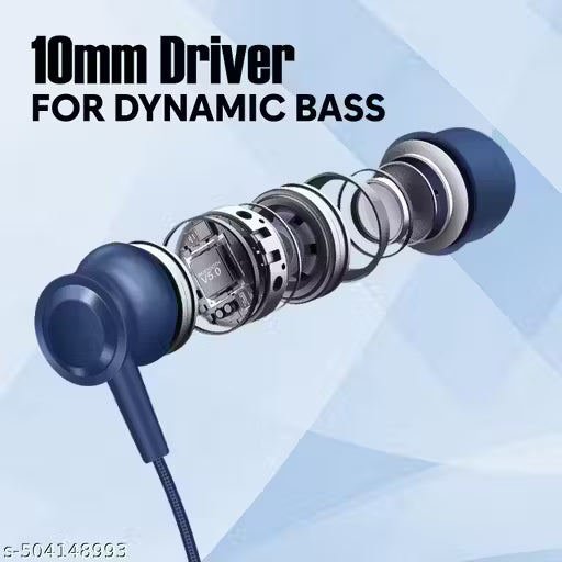 TP Troops Wireless in-Ear Neckband Bluetooth Earphones with 10mm Drivers, Rich Music Experience, 50 Hours Playtime, Type C Fast Charging, Neckband Earphones with Voice Assistant-Blue