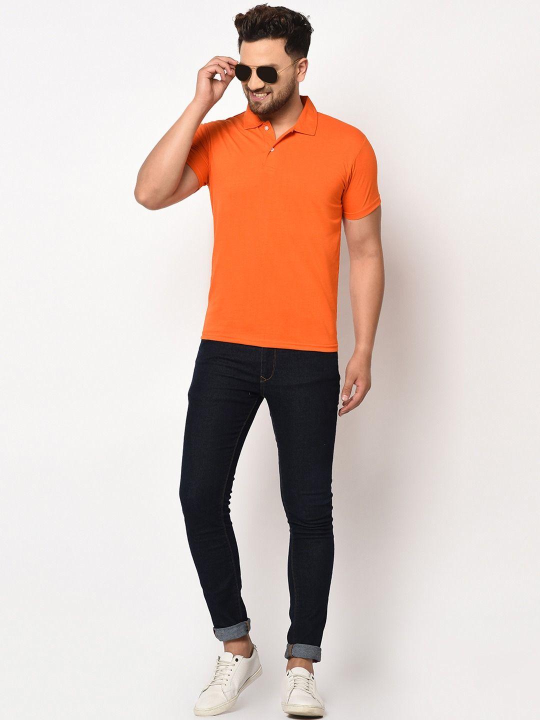 Cotton Blend Solid Half Sleeves Polo T-Shirt - Kreeam India