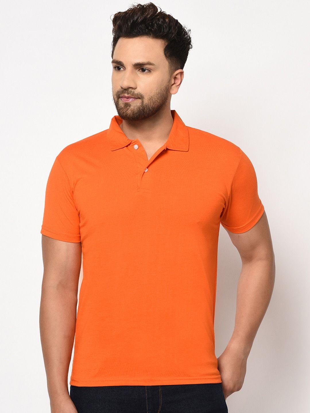 Cotton Blend Solid Half Sleeves Polo T-Shirt - Kreeam India