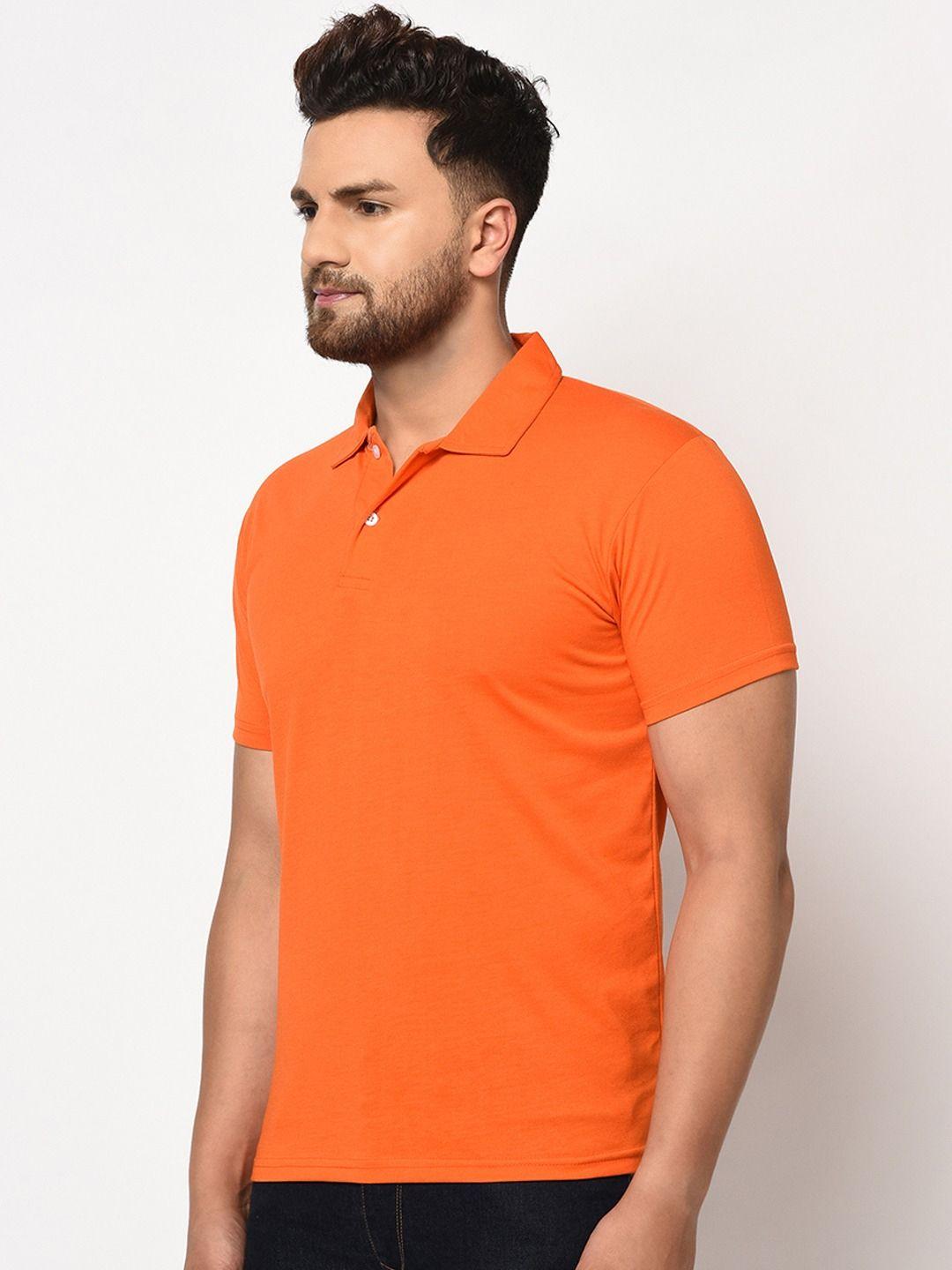 Cotton Blend Solid Half Sleeves Polo T-Shirt - Kreeam India