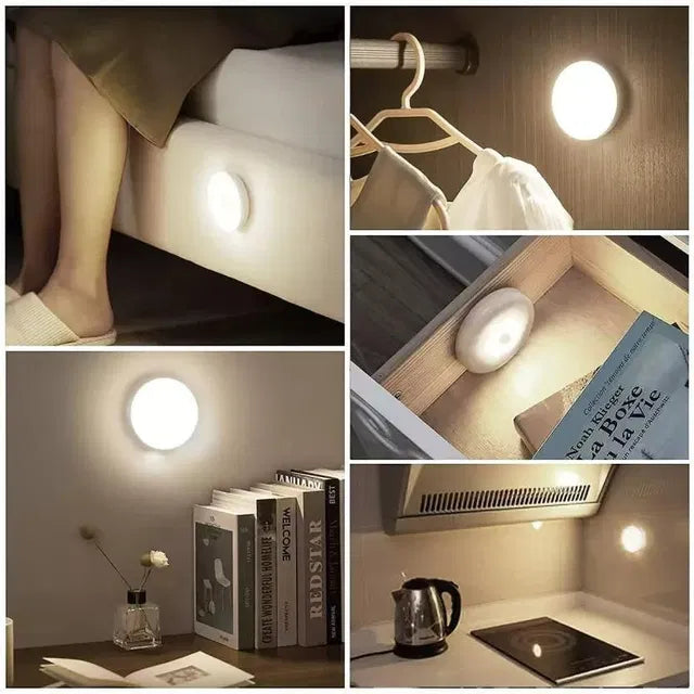 Motion Sensor Light for Home with USB Charging Wireless LED Night Light ( Pack of 2) - Kreeam India