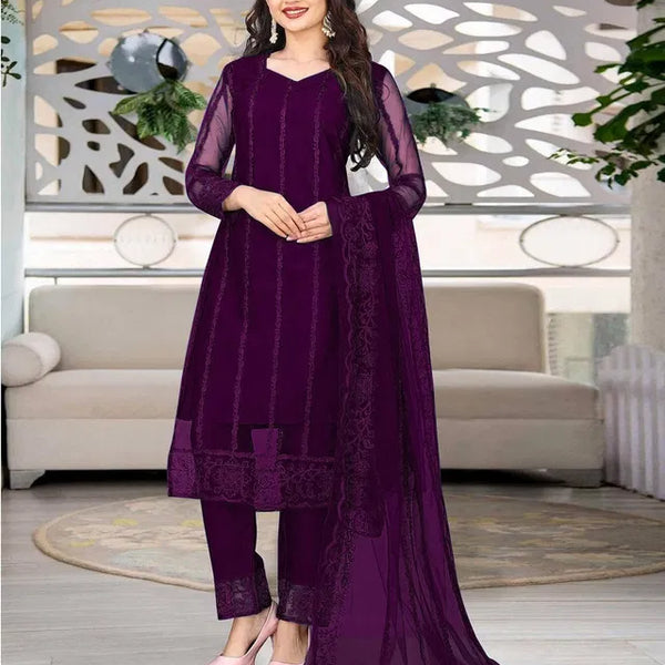 Kurta With Dupatta And Bottomwear