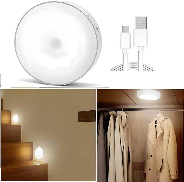 Motion Sensor Light for Home with USB Charging Wireless LED Night Light ( Pack of 2) - Kreeam India